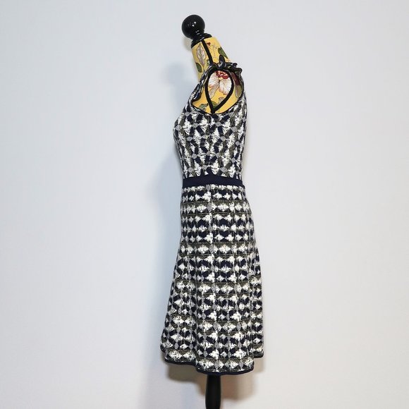 RW&CO Geometric Pattern Midi Dress Small - Picture 4 of 13